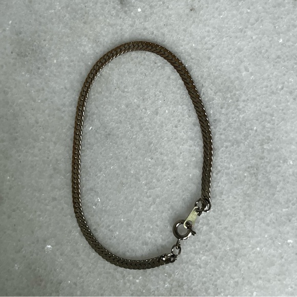 Elegant silver -Tone Chain Bracelet vintage Korea - Picture 1 of 7